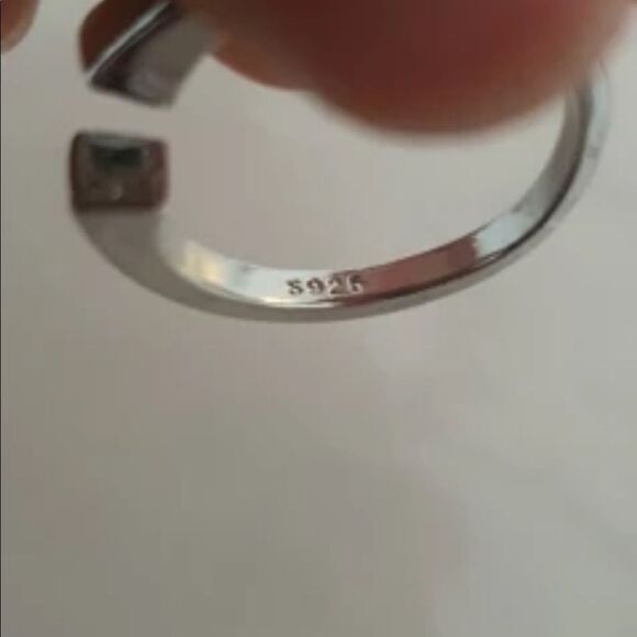 #46 ✨NEW 925 Sterling Silver Wrap Zircon Ring - Picture 3 of 7
